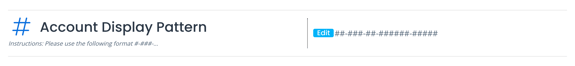 Account Display Pattern